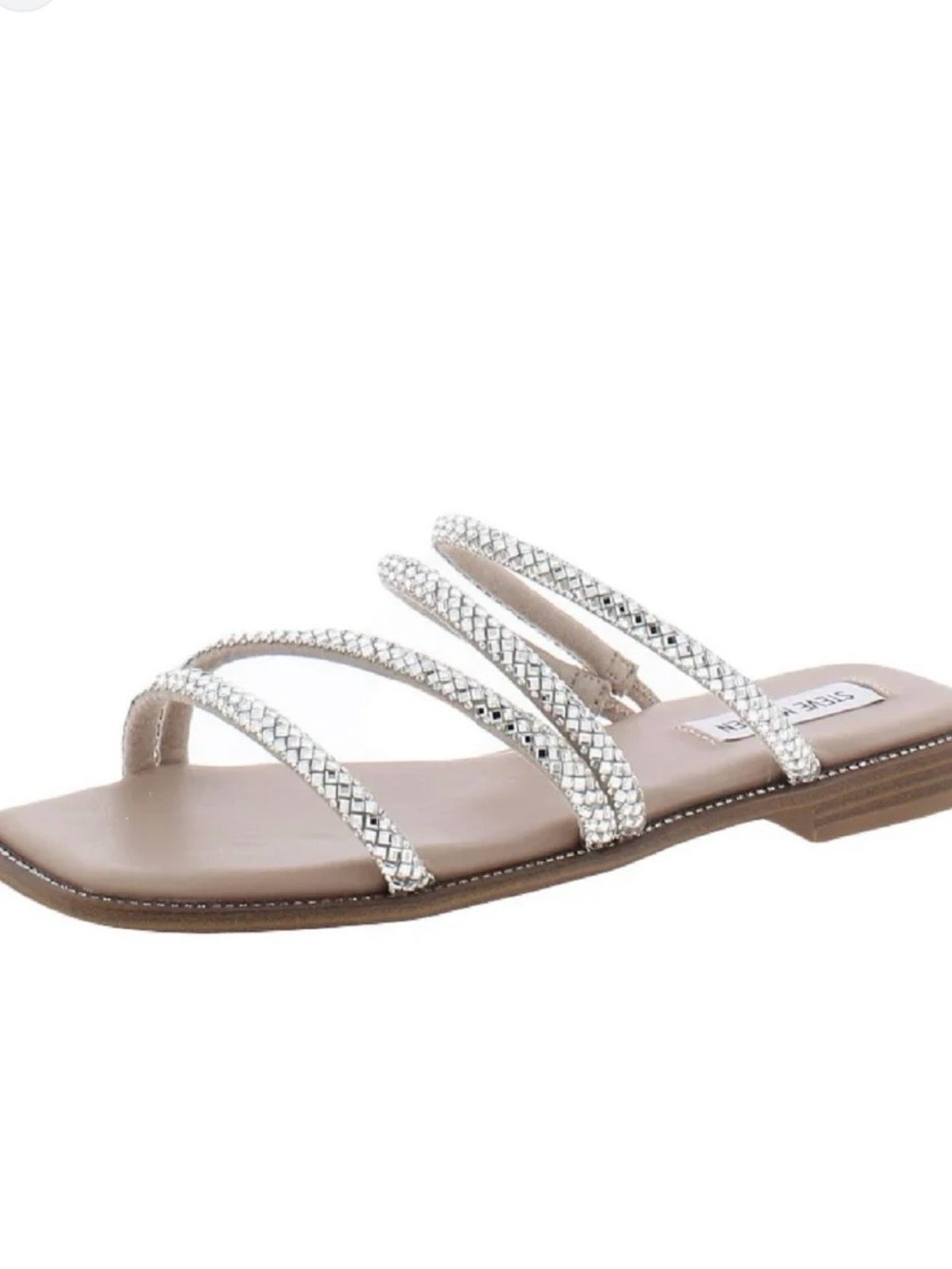 Steve Madden Starie Sandals with Rhinestone-Embellished Straps